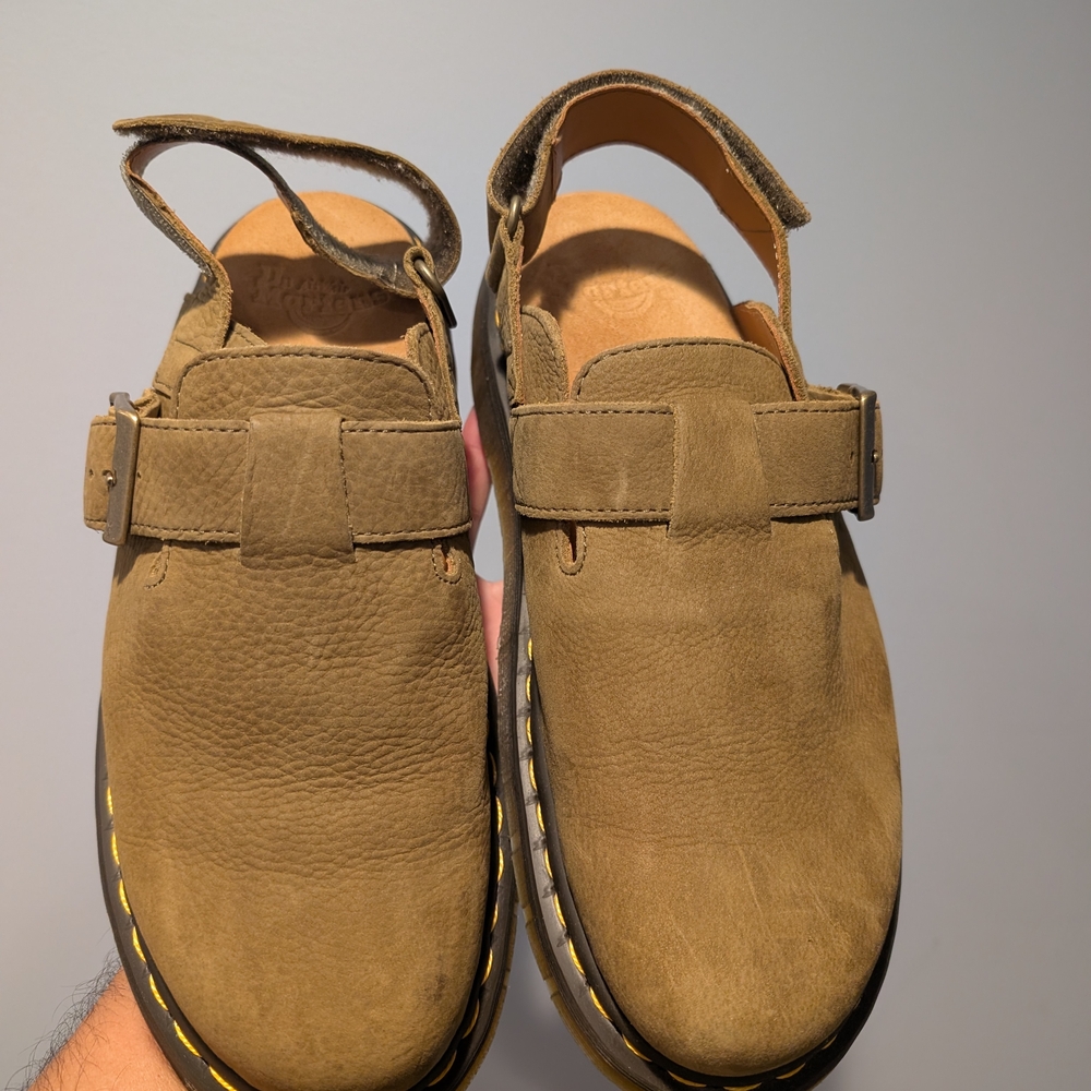 Dr. Martens Jorge II Nubuck Savannah Tan Leather 10M Clog